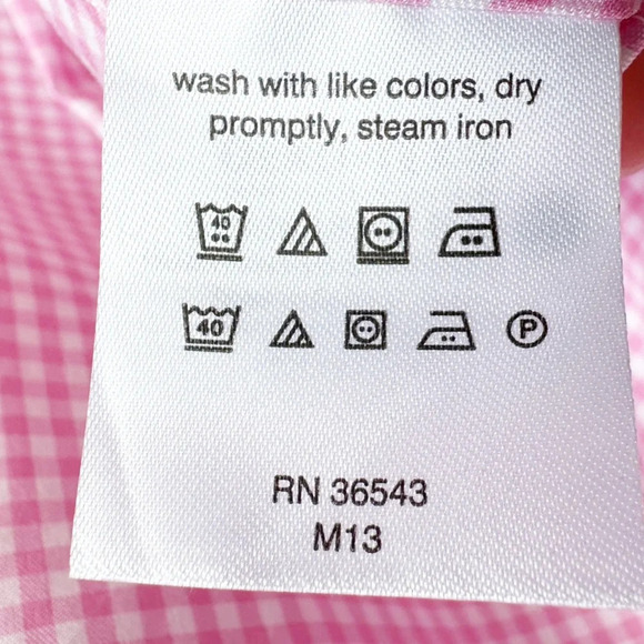 Lauren Ralph Lauren Mens Button Down Shirt Pink Gingham Regular Fit Size Large - Picture 8 of 8